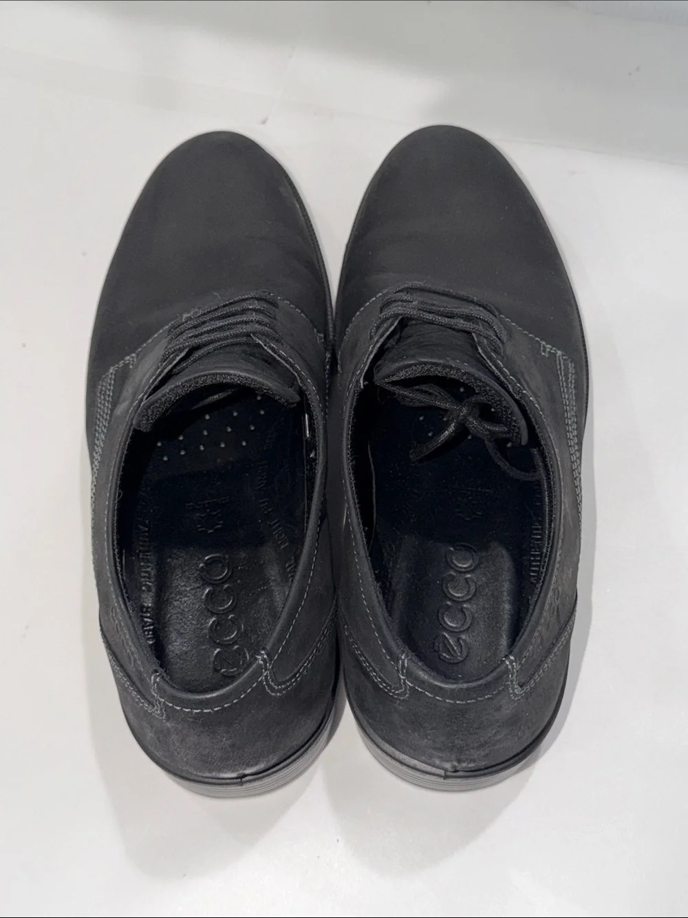 Ecco Harold Derby Men's Black Lace-Up Dress Shoes Size 41